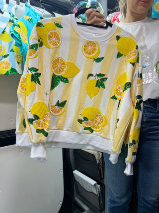 Lemon sales yellow sweatshirt