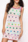 Crochet & Pailette Zig Zag Coverup - White & Rainbow [Queen of Sparkles]