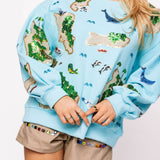 Island Sweatshirt - Aqua [Queen of Sparkles]