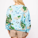 Island Sweatshirt - Aqua [Queen of Sparkles]