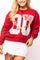 Licensed Oklahoma Metallic Word With Icons Sweatshirt - OU Metallic [Queen of Sparkles]