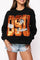 Licensed OK State Metallic Word With Icons Sweatshirt - OSU Metallic [Queen of Sparkles]