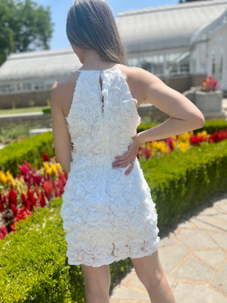 Time For Change White Flower Dress