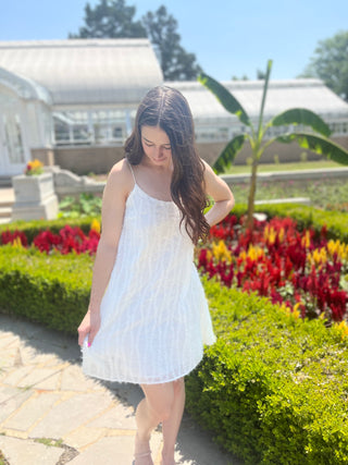 Only Here For You Ivory Tassel Dress