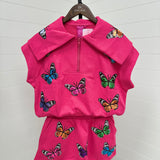 Multi Butterfly Skort - Hot Pink [Queen of Sparkles]