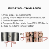 Jewelry Roll Travel Pouch- Stripe- Bag-All