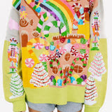 Multi Christmas Candyland Knit Sweater - Multi [Queen of Sparkles]