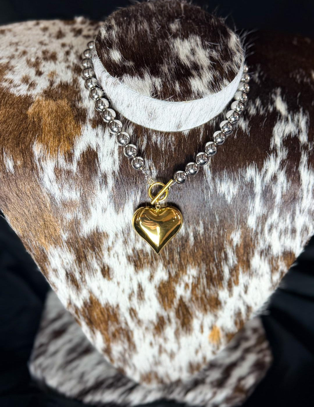 Glam Heart Necklace-Chansuttpearls