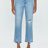 Charlie High Rise Classic Straight Leg Denim - Scenic Distressed [Pistola]