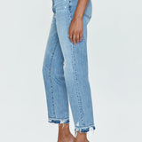 Charlie High Rise Classic Straight Leg Denim - Scenic Distressed [Pistola]