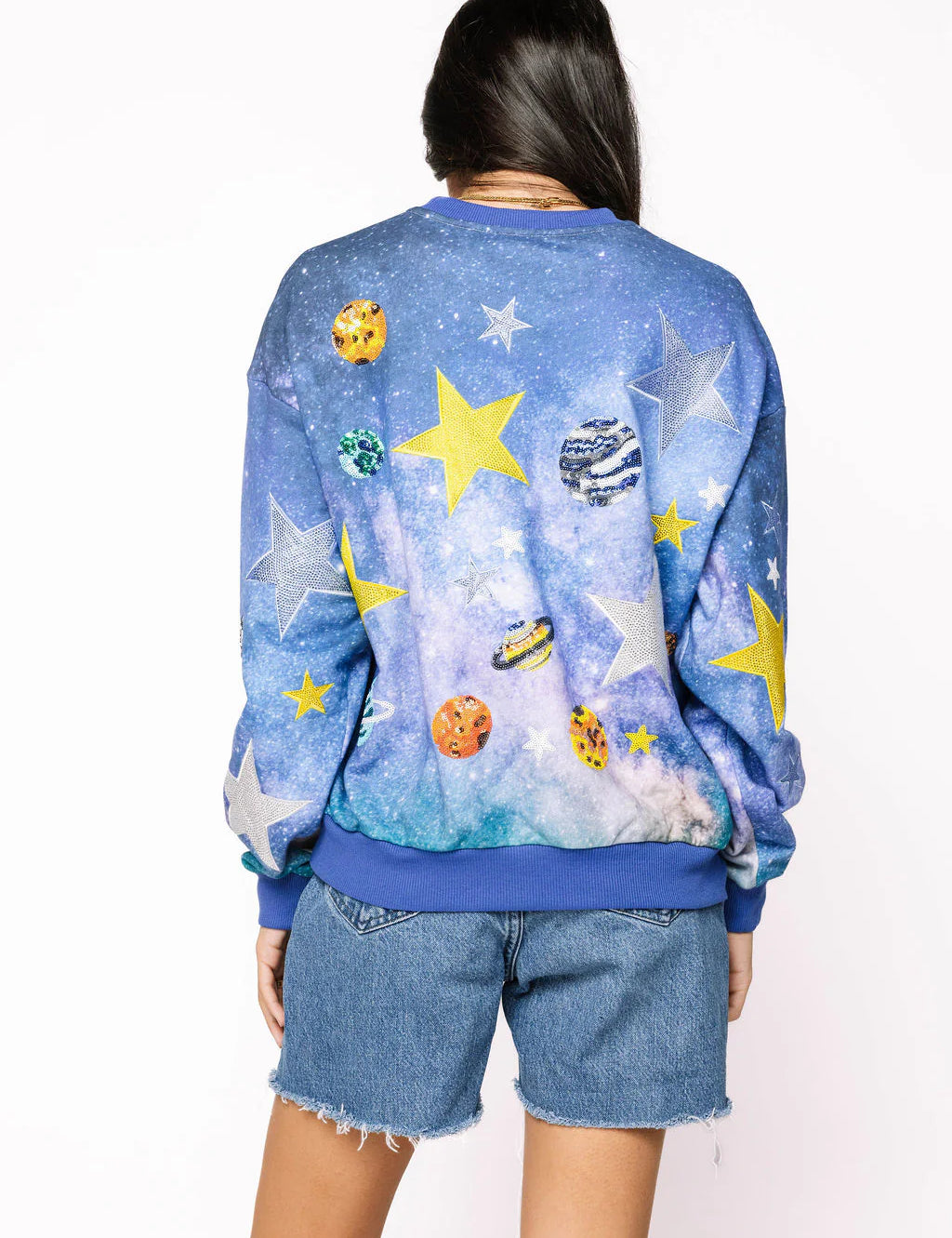 Preorder Galaxy Sweatshirt - Blue [Queen of Sparkles]