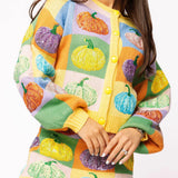 Preorder Pumpkin Button Up Cardigan - Pastel Colorblock [Queen of Sparkles]