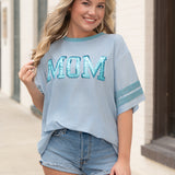 MOM Blue Sparkle Tee- Brianna Cannon