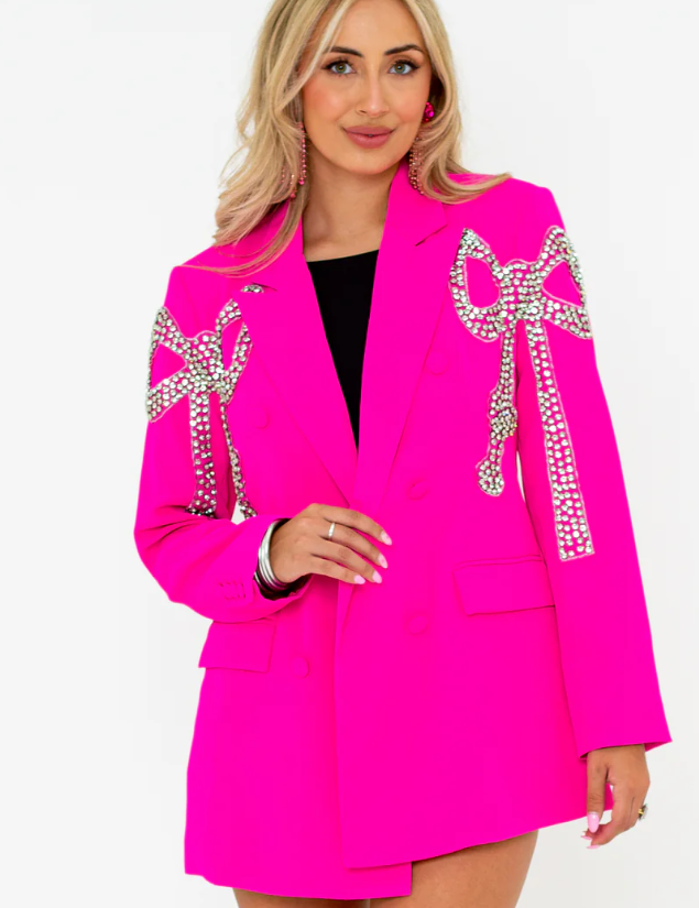 Quinn Hot Pink Blazer – BuddyLove