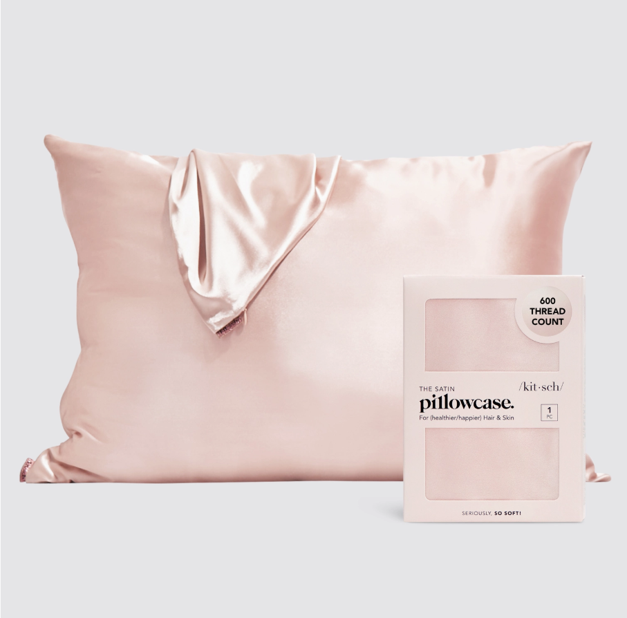 Standard Satin Pillowcase – Blush | Kitsch