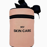 Round Skin Care Case with Handle – Pink/Blush