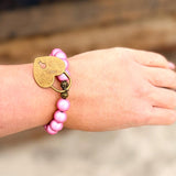Pink Locket Bracelet
