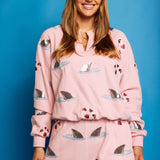 Shark Fin & Float Sweatshirt - Light Pink [Queen of Sparkles]