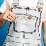 Full Sequin Overall Tee Dress - White [Queen of Sparkles]