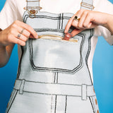 Full Sequin Overall Tee Dress - White [Queen of Sparkles]