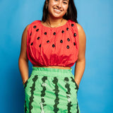 Watermelon Rind Skort - Green [Queen of Sparkles]