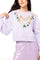 Licensed Lavender Wicked Charm Necklace Sweatshirt- Lavender [Queen Of Sparkles]