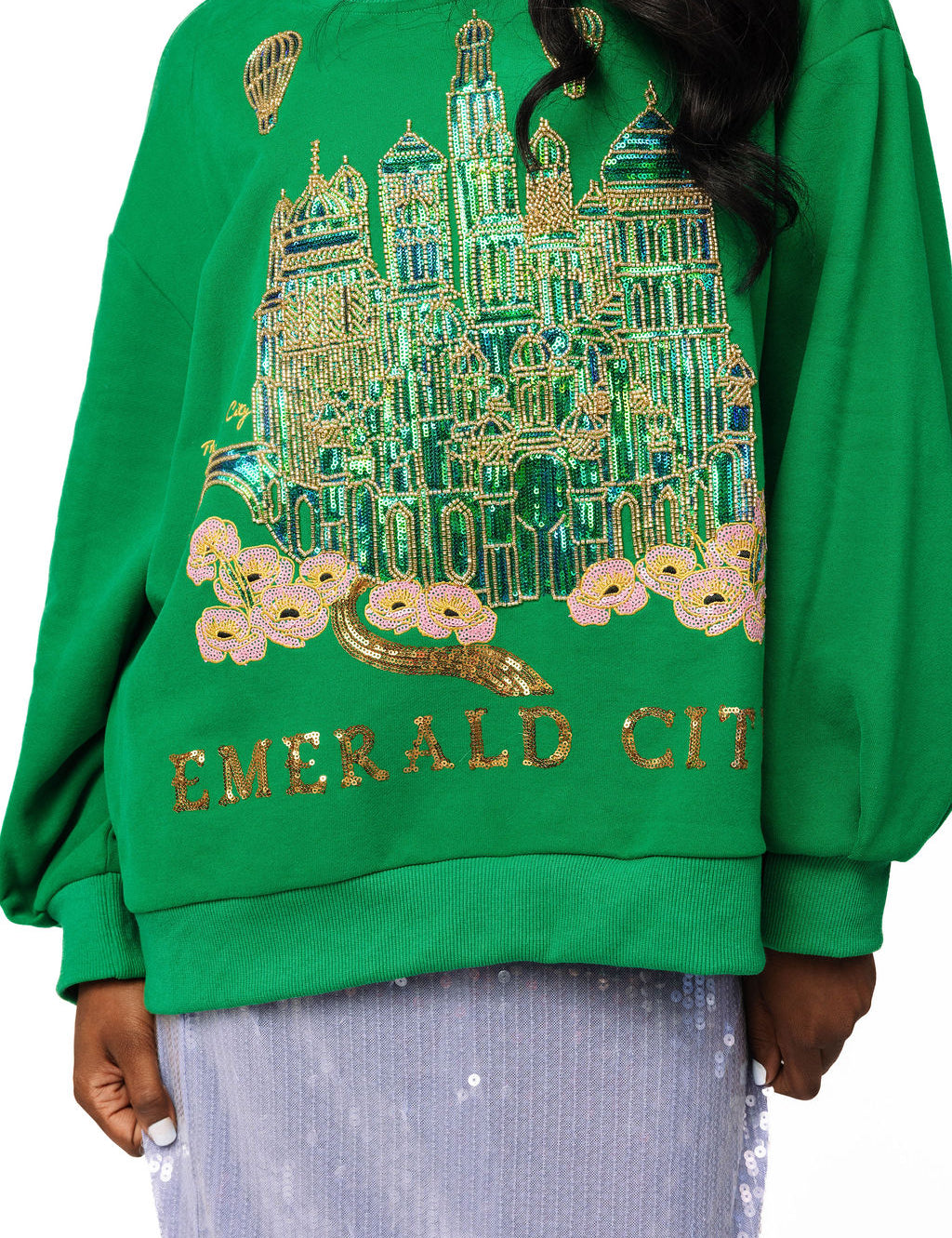 Licensed Emerald City Sweatshirt- Green [Queen of Sparkles]