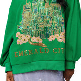 Licensed Emerald City Sweatshirt- Green [Queen of Sparkles]