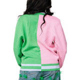 Licensed Colorblock Glinda & Elphaba Button Up Cardigan - Multi [Queen of Sparkles]