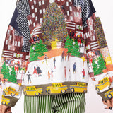 Multi Sequin Rockefeller Center At Christmas Sweatshirt - Multi [Queen of Sparkles]