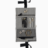 Large Jewelry Roll Travel Pouch – Pink/Blush