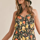 Gia Fruitful Button Down Maxi Dress