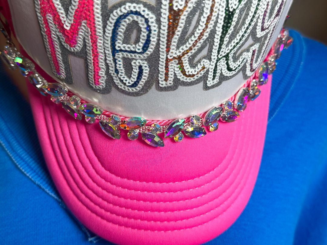 Jumbo AB Rhinestone Trucker Chain