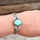 One-Stone Sonoran Turquoise Cuff
