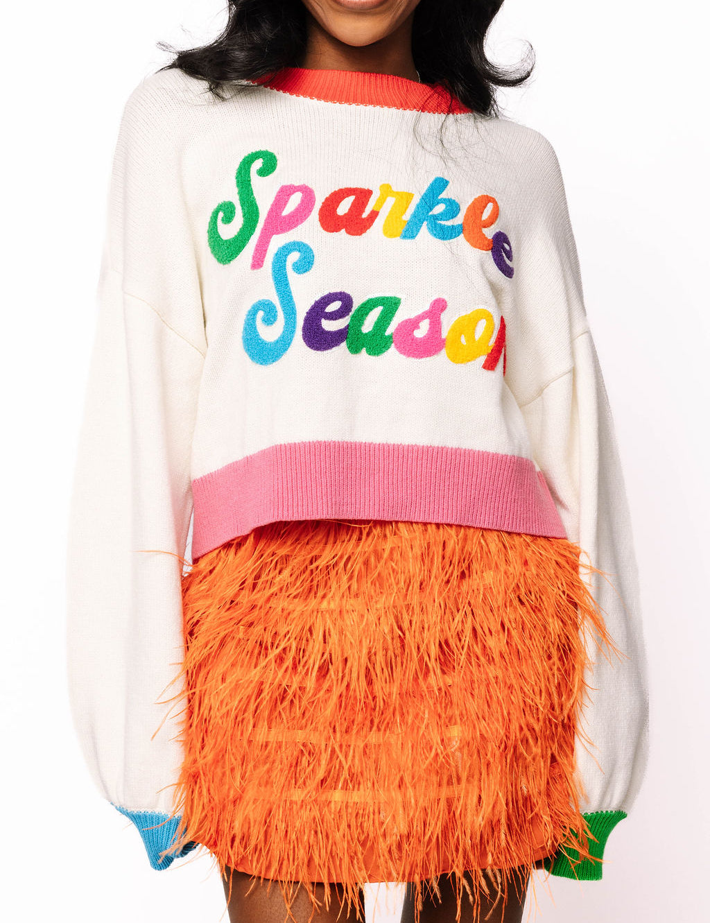 Sparkle Season Sweater-White (Queen of Sparkles)