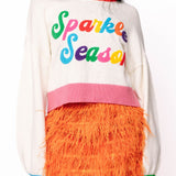 Sparkle Season Sweater-White (Queen of Sparkles)