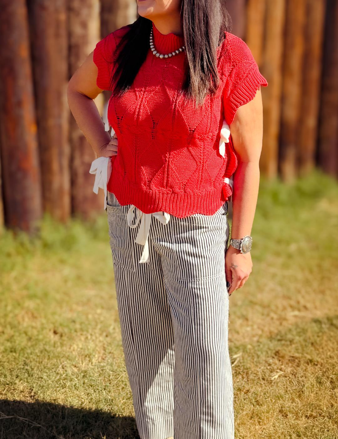 Striped Wide Leg Pants