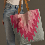 Slate & Pink Aztec Tote