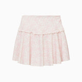 LoveShackFancy Vanina Bow Print Mini Active Skort – Chantilly