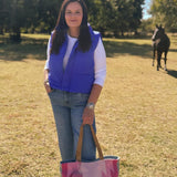 Slate & Pink Aztec Tote