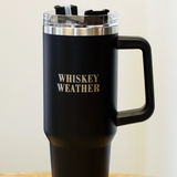 40oz Black Whiskey Weather Tumbler