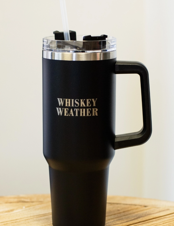 40oz Black Whiskey Weather Tumbler