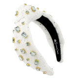 White Tweed Let It Snow Headband-(Brianna Cannon) Pre Order
