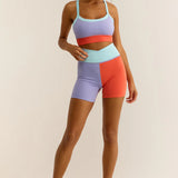 Spot On Color Block Bra - Cosmic Sky [Z Supply]