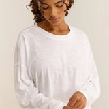 Turn It Up LS Top - White [Z Supply]