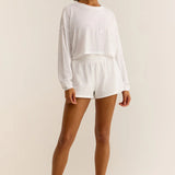 Turn It Up LS Top - White [Z Supply]
