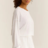 Turn It Up LS Top - White [Z Supply]