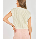 Chunky Handknit Tank - Ivory