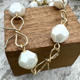 Vintage Pearl & Bow Necklace-Leetie Lovendale