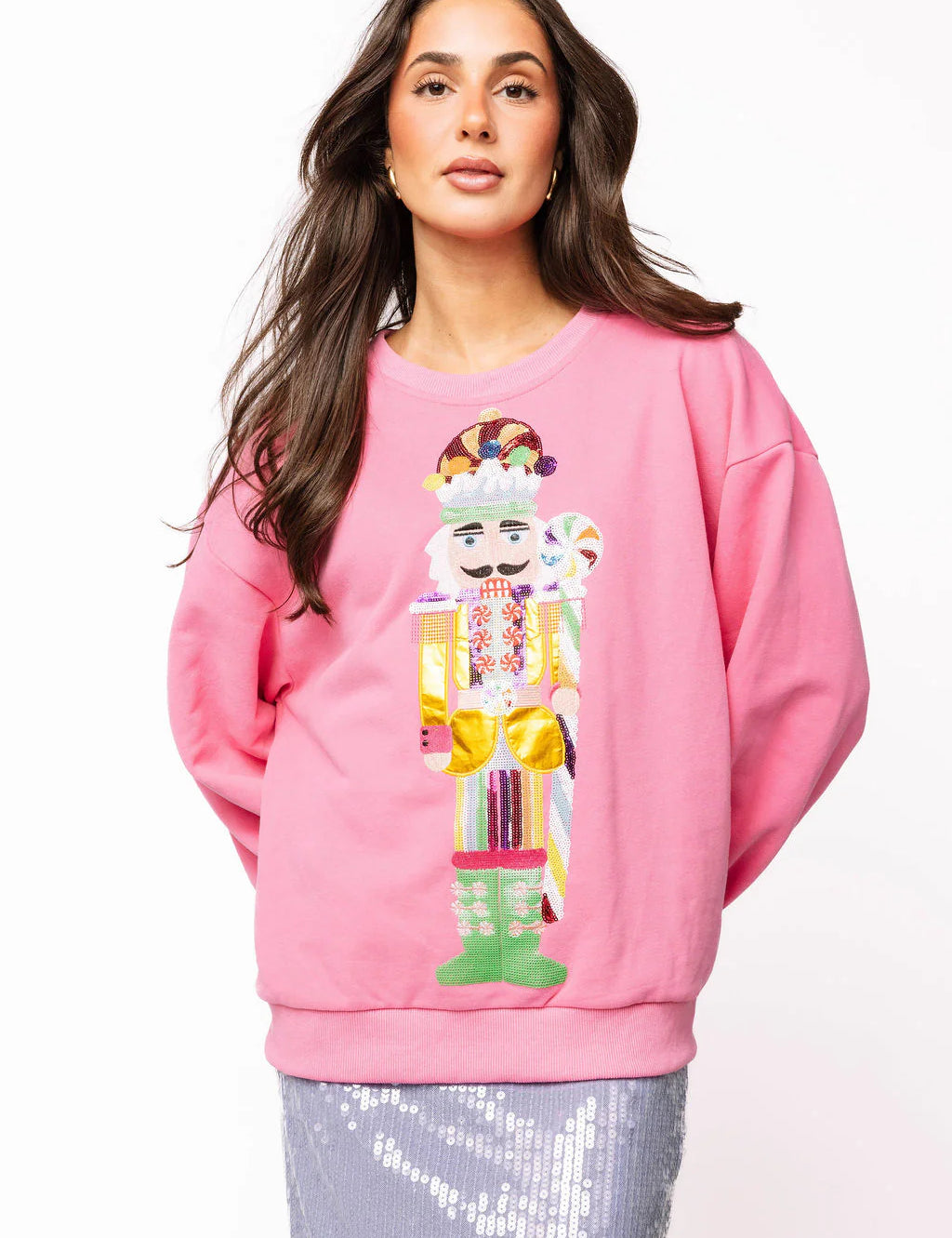 Pink Candyland Nutcracker Sweatshirt - Pink [Queen of Sparkles]